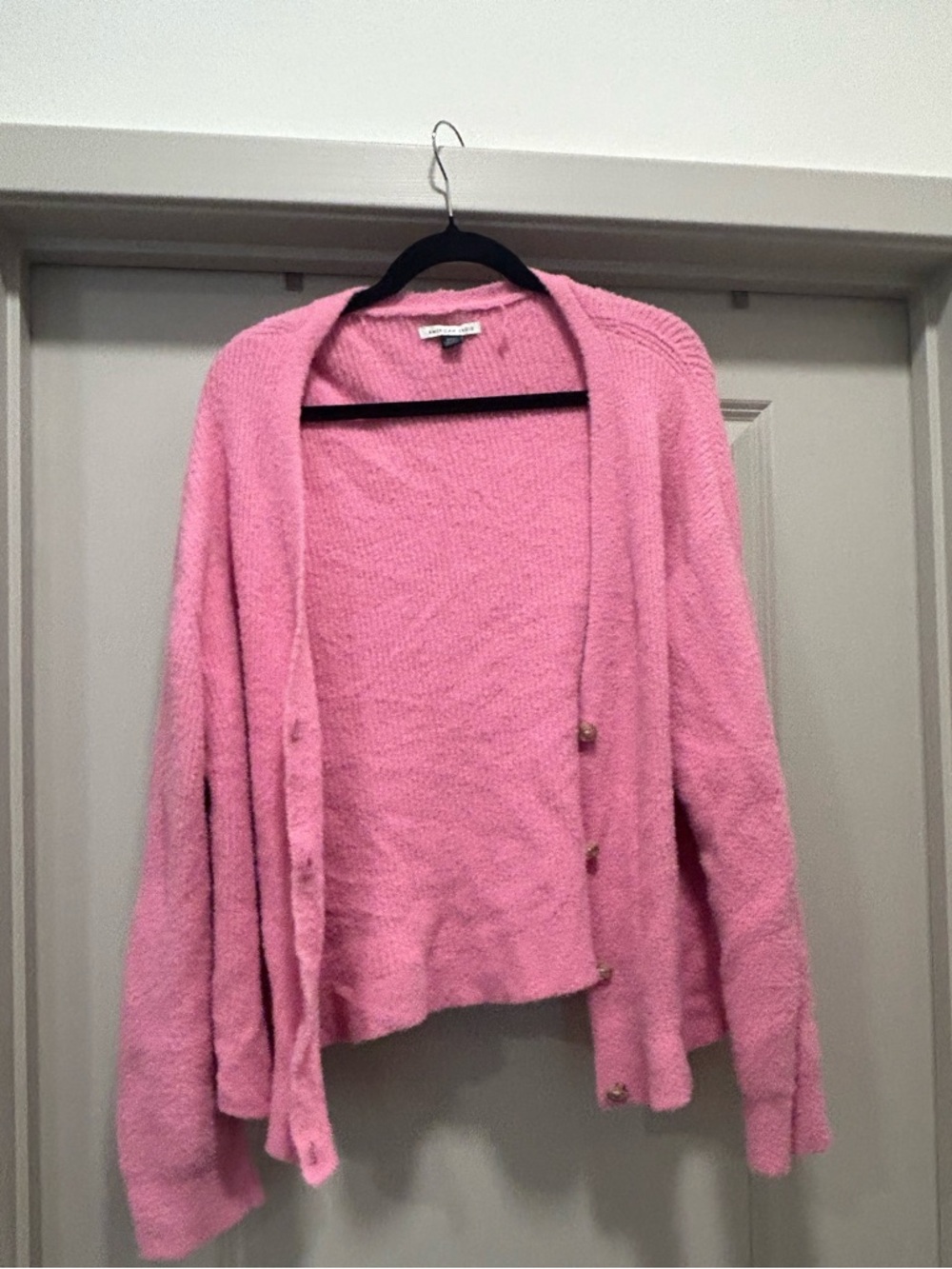 American Eagle Outfitters Pink Open-Front Women's Cardigan